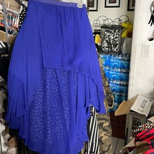 Royal blue skirt